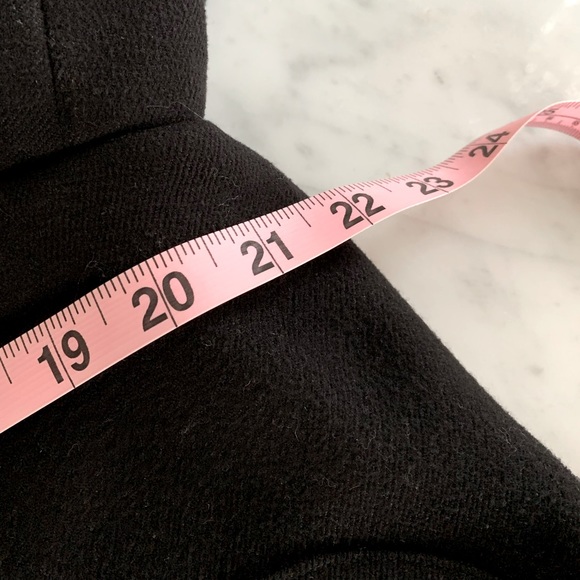 Zara black ‘wool’ jkt with brown faux fur hood (removable) gold zips size L - Picture 14 of 15